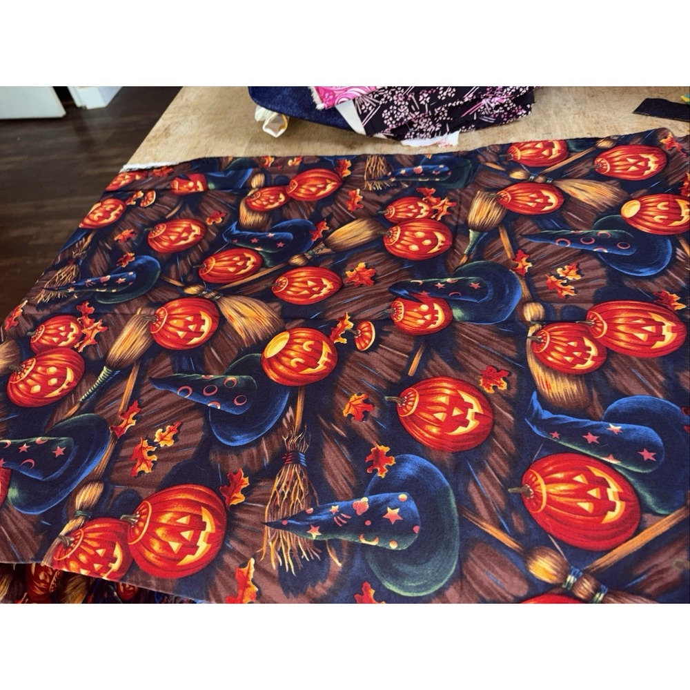 Vintage Alexander Henry Bellknobs & Broomsticks Halloween Fabric Piece